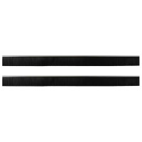 Produktbild för Självhäftande dörrborstlist 2 pcs Silver 100 cm