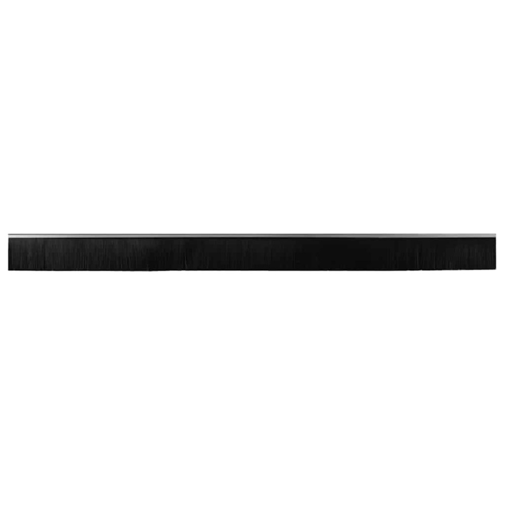 Produktbild för Självhäftande dörrborstlist 2 pcs Silver 100 cm