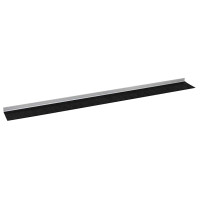 Produktbild för Självhäftande dörrborstlist 2 pcs Silver 100 cm