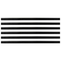 Produktbild för Självhäftande dörrborstlist 6 pcs Silver 100 cm