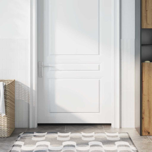 vidaXL Självhäftande dörrborstlist 12 pcs Silver 100 cm