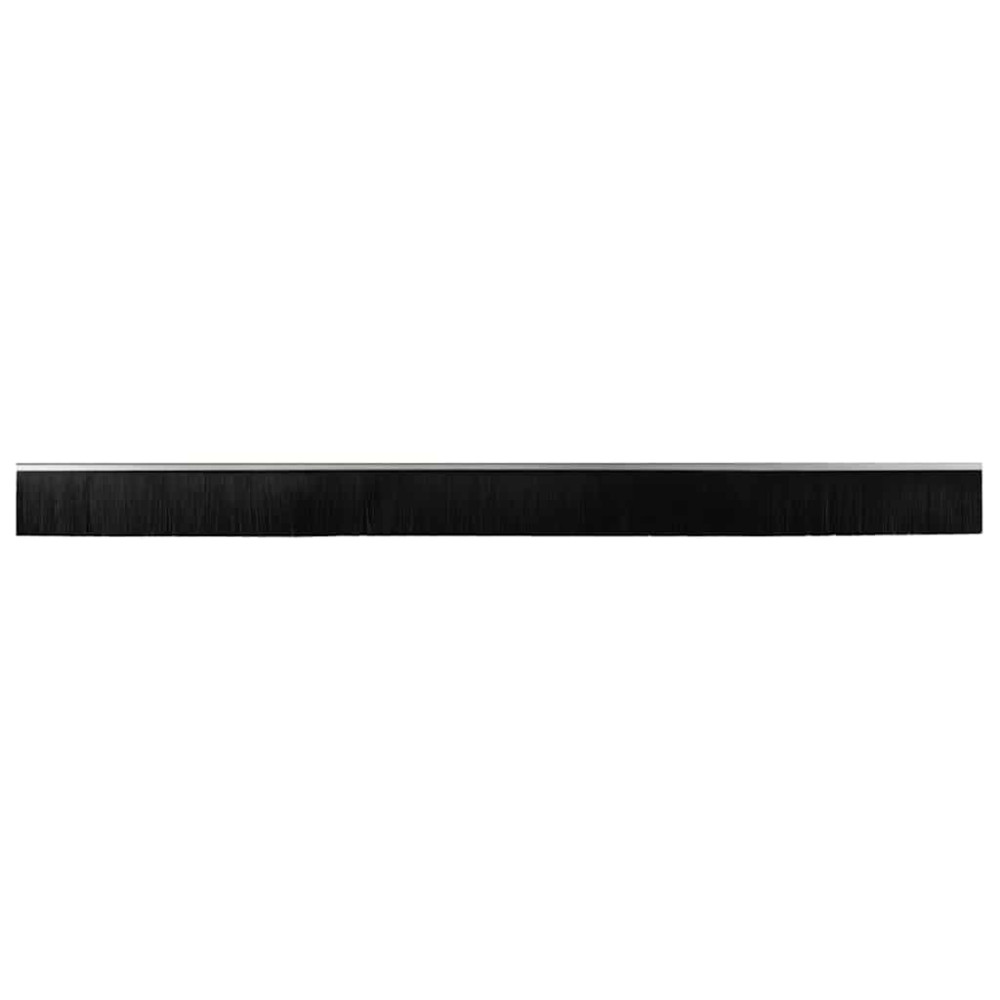 Produktbild för Självhäftande dörrborstlist 12 pcs Silver 100 cm
