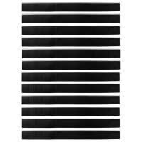 Produktbild för Självhäftande dörrborstlist 12 pcs Silver 100 cm