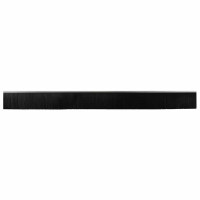 Produktbild för Självhäftande dörrborstlist 12 pcs Silver 100 cm