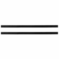 Produktbild för Självhäftande dörrborstlist 2 pcs Vit 100 cm Aluminiumlegering