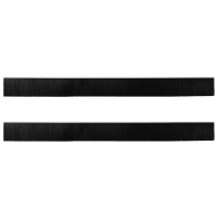 Produktbild för Självhäftande dörrborstlist 2 pcs Vit 100 cm Aluminiumlegering