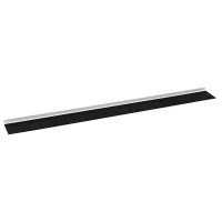Produktbild för Självhäftande dörrborstlist 2 pcs Vit 100 cm Aluminiumlegering