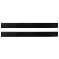 Produktbild för Självhäftande dörrborstlist 2 pcs Vit 100 cm Aluminiumlegering