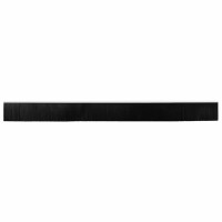 Produktbild för Självhäftande dörrborstlist 6 pcs Vit 100 cm Aluminiumlegering