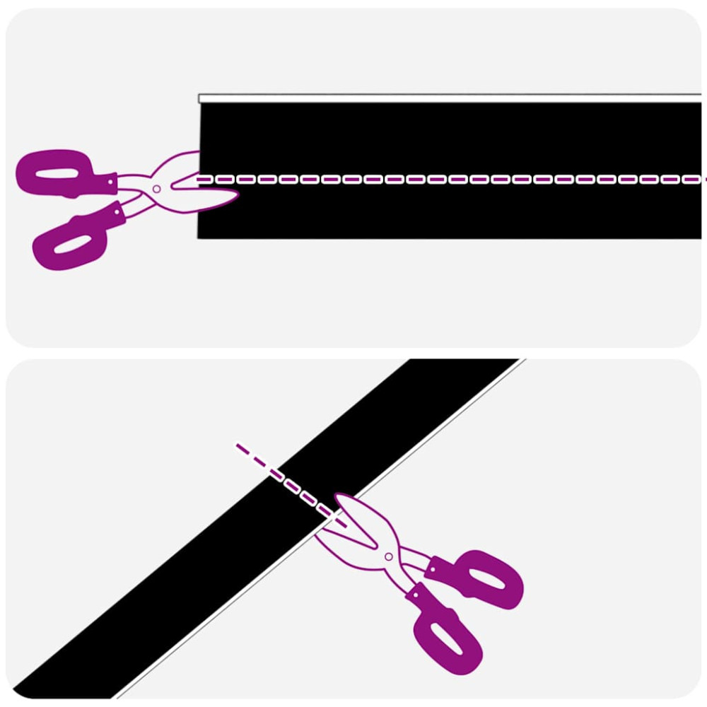 Produktbild för Självhäftande dörrborstlist 12 pcs Vit 100 cm Aluminiumlegering