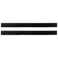 Produktbild för Självhäftande dörrborstlist 2 pcs Svart 100 cm