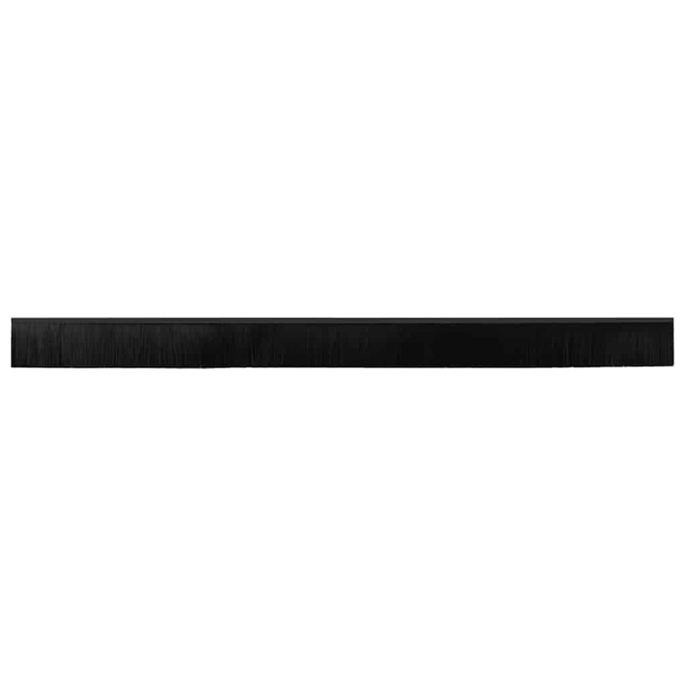 Produktbild för Självhäftande dörrborstlist 2 pcs Svart 100 cm
