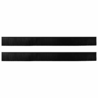 Produktbild för Självhäftande dörrborstlist 2 pcs Svart 100 cm
