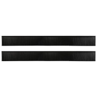 Produktbild för Självhäftande dörrborstlist 2 pcs Svart 100 cm