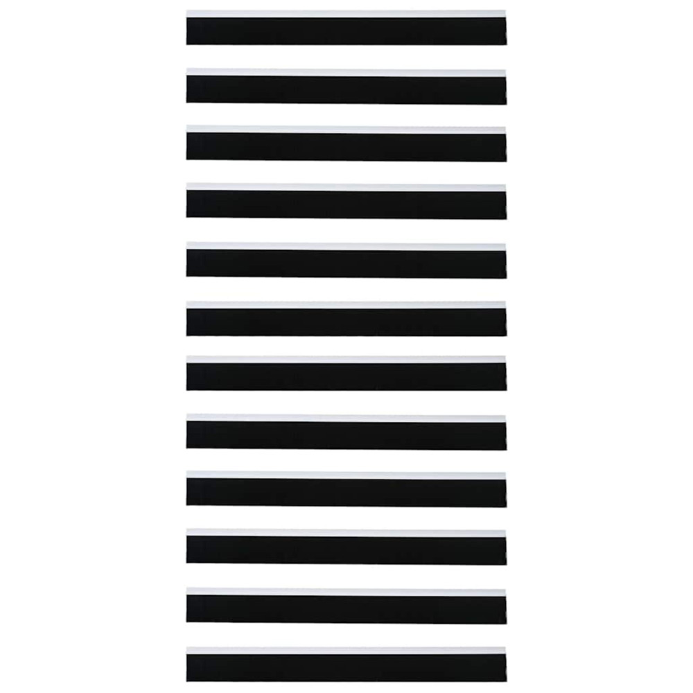 Produktbild för Självhäftande dörrborstlist 6 pcs Svart 100 cm