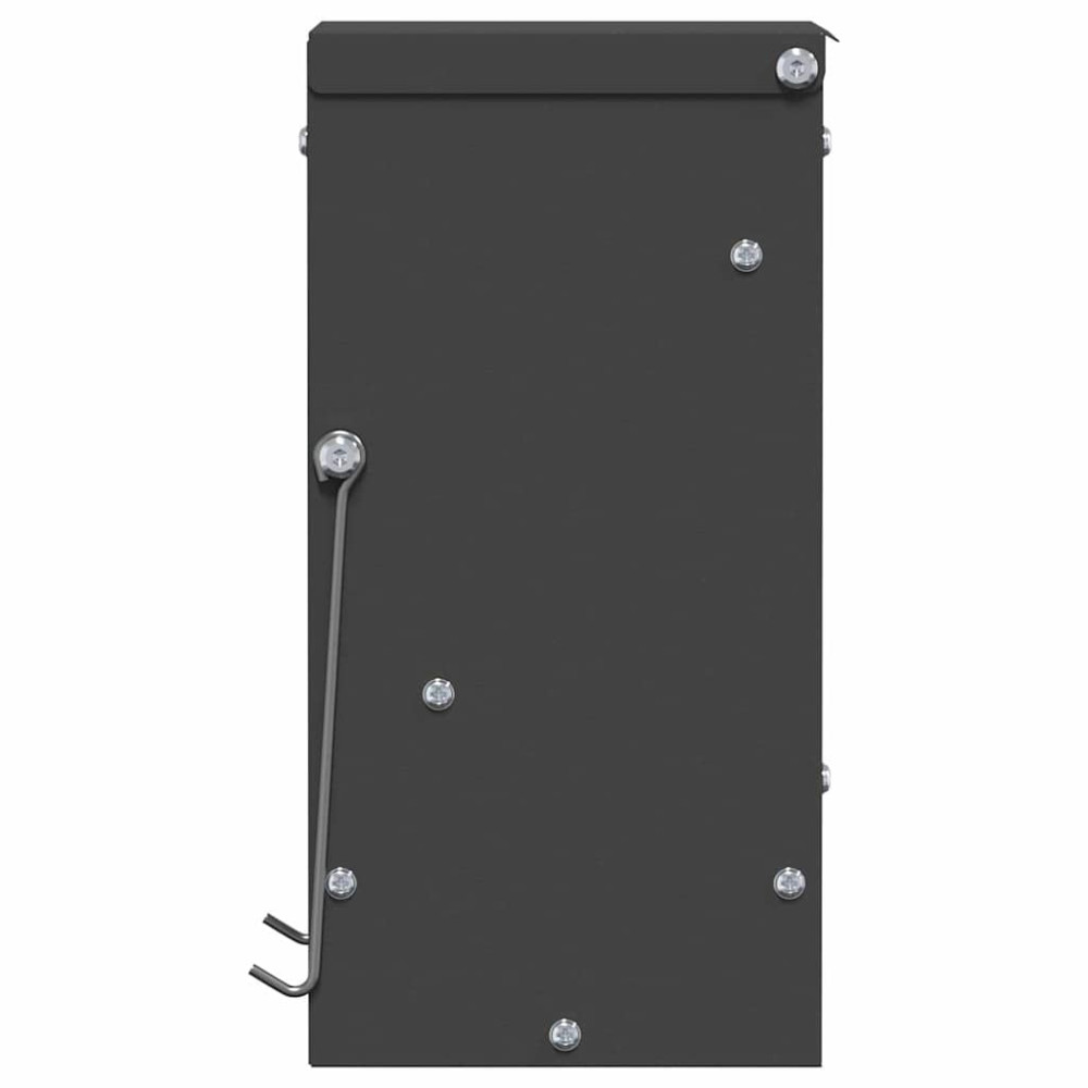 Produktbild för Kaninsmatare Svart 12,5 x 12,5 x 25 cm Kallvalsat Stål