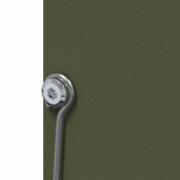 Produktbild för Kaninsmatare Olivgrön 12,5 x 12,5 x 25 cm Kallvalsat Stål