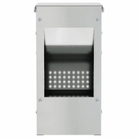Produktbild för Kaninsmatare Silver 12,5 x 12,5 x 25 cm Galvaniserat Stål