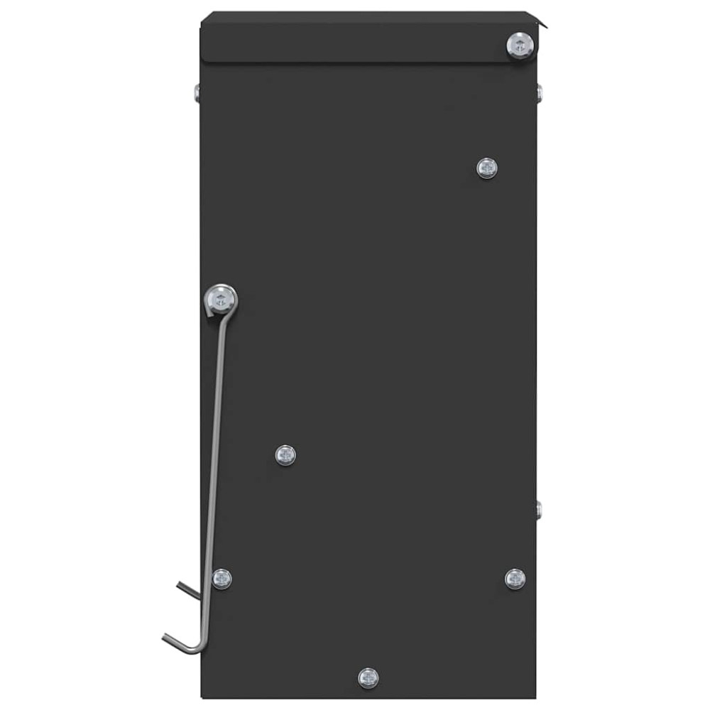 Produktbild för Kaninsmatare Svart 20 x 12,5 x 25 cm Kallvalsat Stål