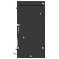 Produktbild för Kaninsmatare Svart 20 x 12,5 x 25 cm Kallvalsat Stål