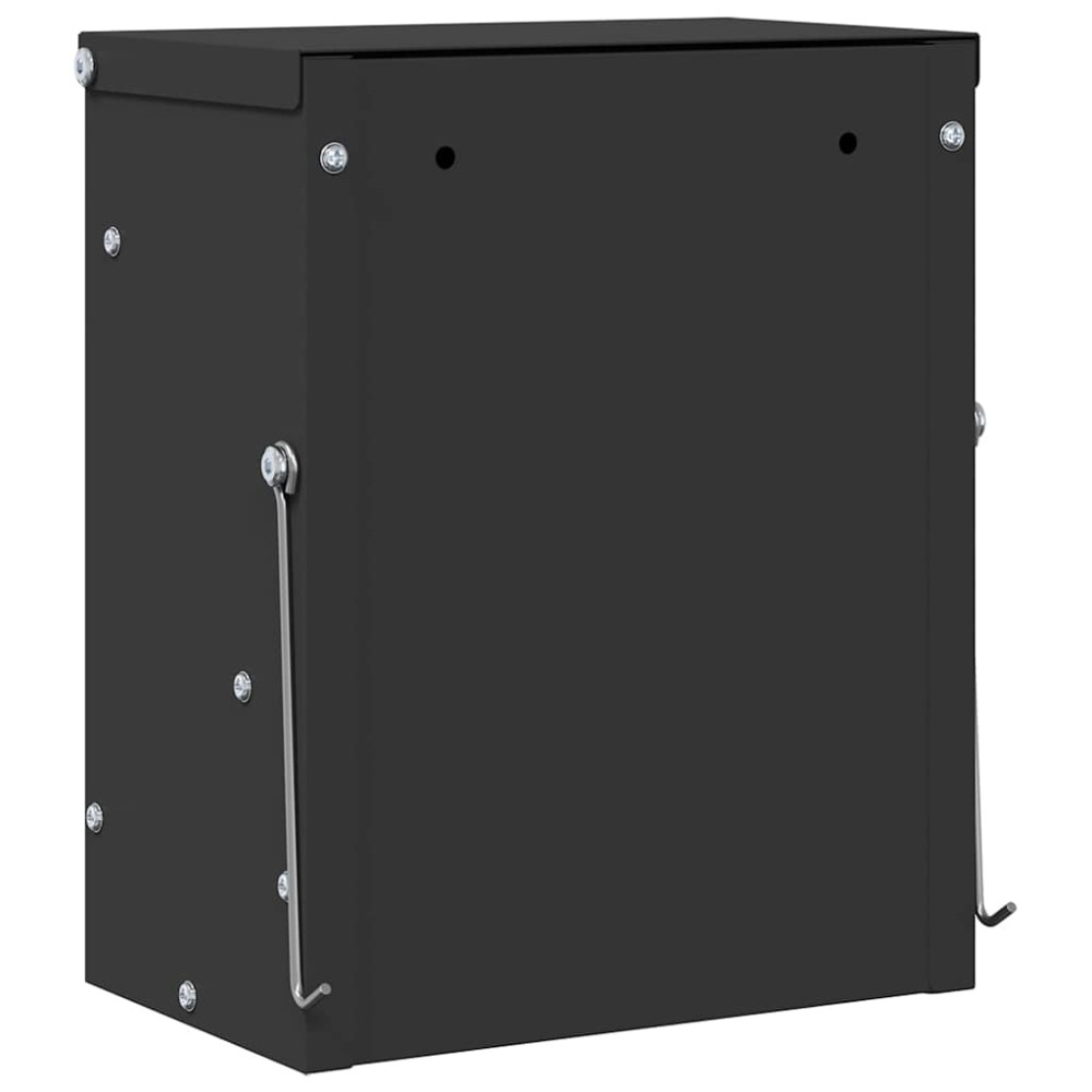 Produktbild för Kaninsmatare Svart 20 x 12,5 x 25 cm Kallvalsat Stål