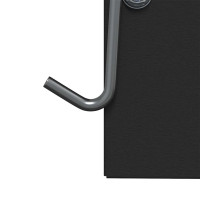 Produktbild för Kaninsmatare Svart 20 x 12,5 x 25 cm Kallvalsat Stål