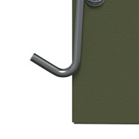 Produktbild för Kaninsmatare Olivgrön 20 x 12,5 x 25 cm Kallvalsat Stål