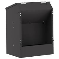 Produktbild för Kaninsmatare Svart 64.5 x 25.5 x 45.5 cm Kallvalsat Stål