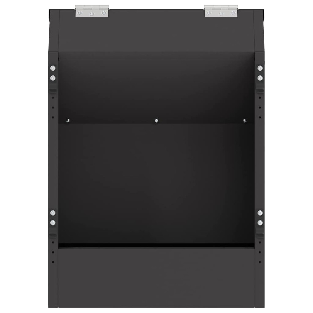 Produktbild för Kaninsmatare Svart 64.5 x 25.5 x 45.5 cm Kallvalsat Stål