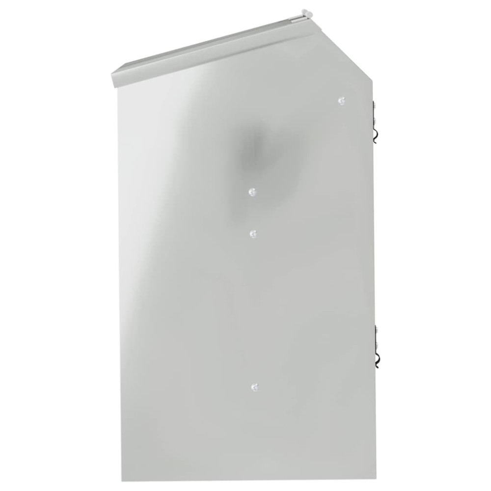 Produktbild för Kaninsmatare Silver 64.5 x 25.5 x 45.5 cm Galvaniserat Stål