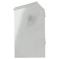 Produktbild för Kaninsmatare Silver 64.5 x 25.5 x 45.5 cm Galvaniserat Stål