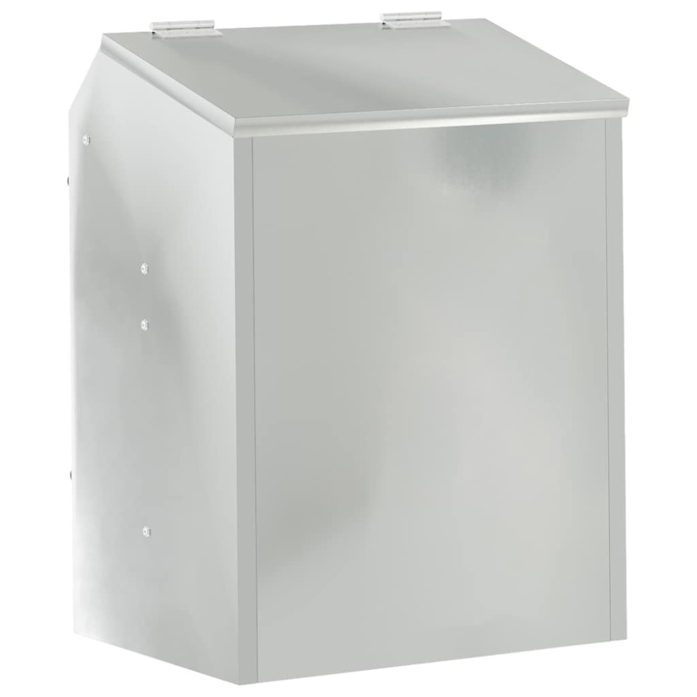 Produktbild för Kaninsmatare Silver 64.5 x 25.5 x 45.5 cm Galvaniserat Stål