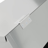 Produktbild för Kaninsmatare Silver 64.5 x 25.5 x 45.5 cm Galvaniserat Stål