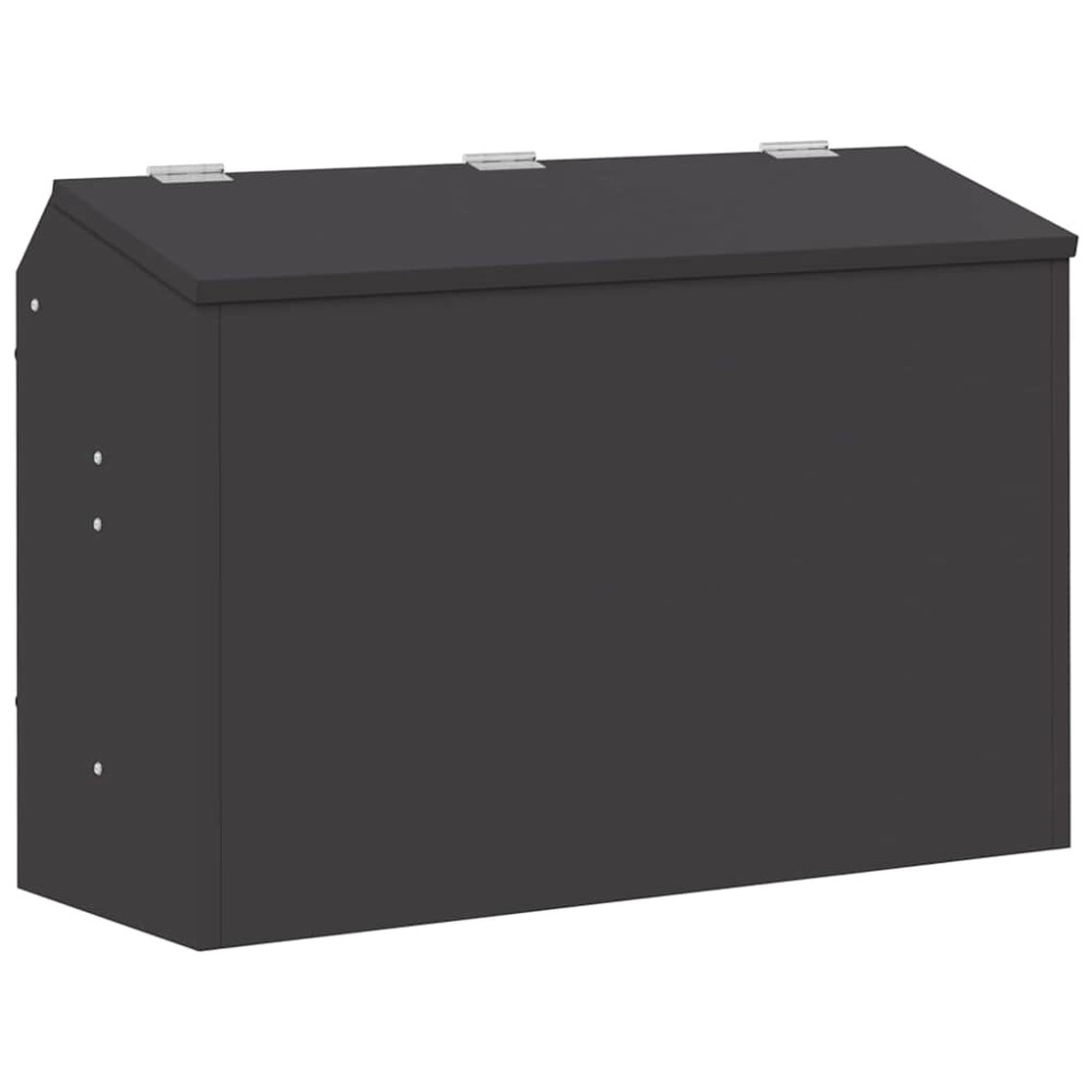Produktbild för Kaninsmatare Svart 64.5 x 25.5 x 45.5 cm Kallvalsat Stål