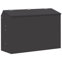 Produktbild för Kaninsmatare Svart 64.5 x 25.5 x 45.5 cm Kallvalsat Stål