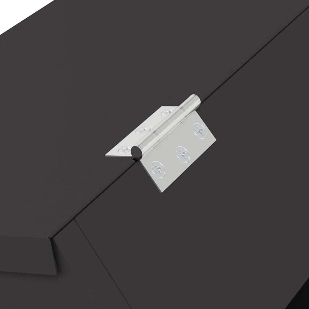 Produktbild för Kaninsmatare Svart 64.5 x 25.5 x 45.5 cm Kallvalsat Stål