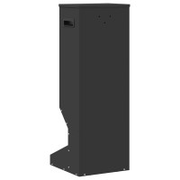 Produktbild för Rådjur Foderautomat Svart 28 x 30 x 80 cm Kallvalsat Stål
