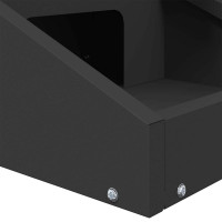 Produktbild för Rådjur Foderautomat Svart 28 x 30 x 80 cm Kallvalsat Stål