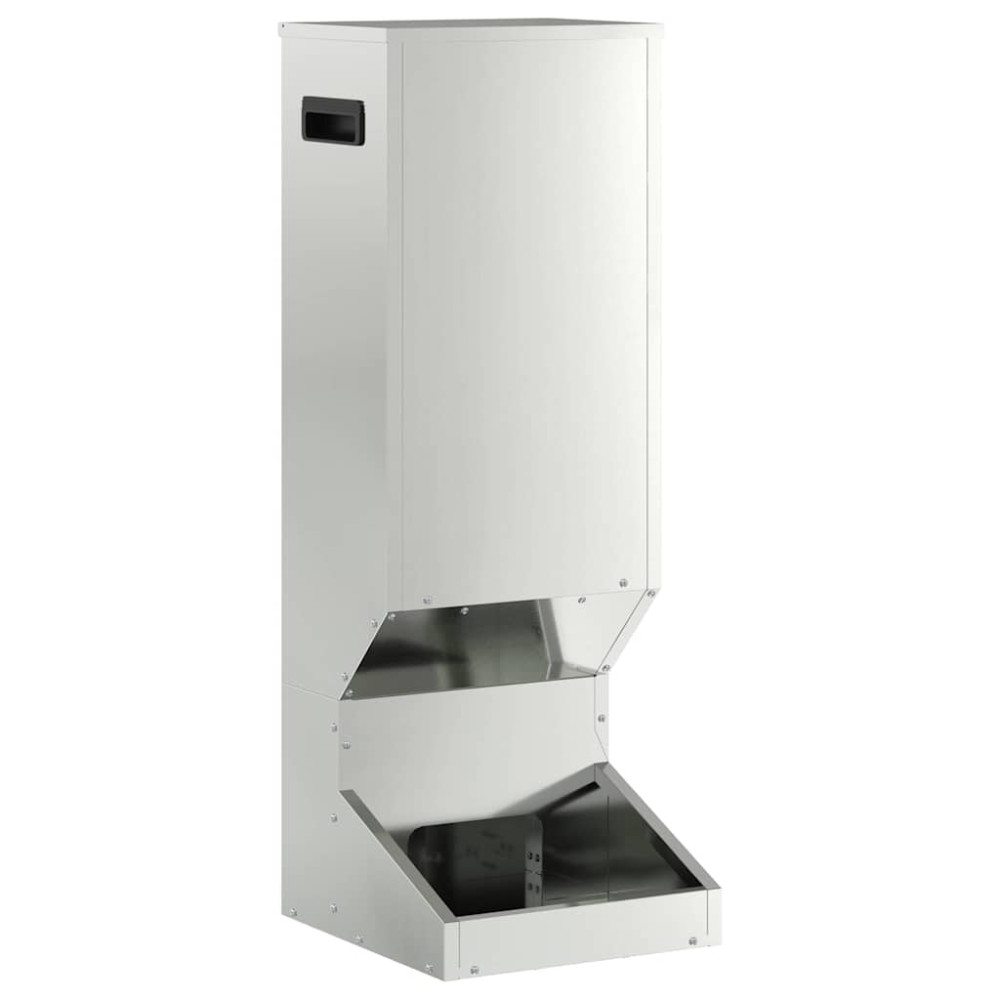 Produktbild för Rådjur Foderautomat Silver 28 x 30 x 80 cm Galvaniserat Stål