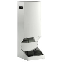 Produktbild för Rådjur Foderautomat Silver 28 x 30 x 80 cm Galvaniserat Stål