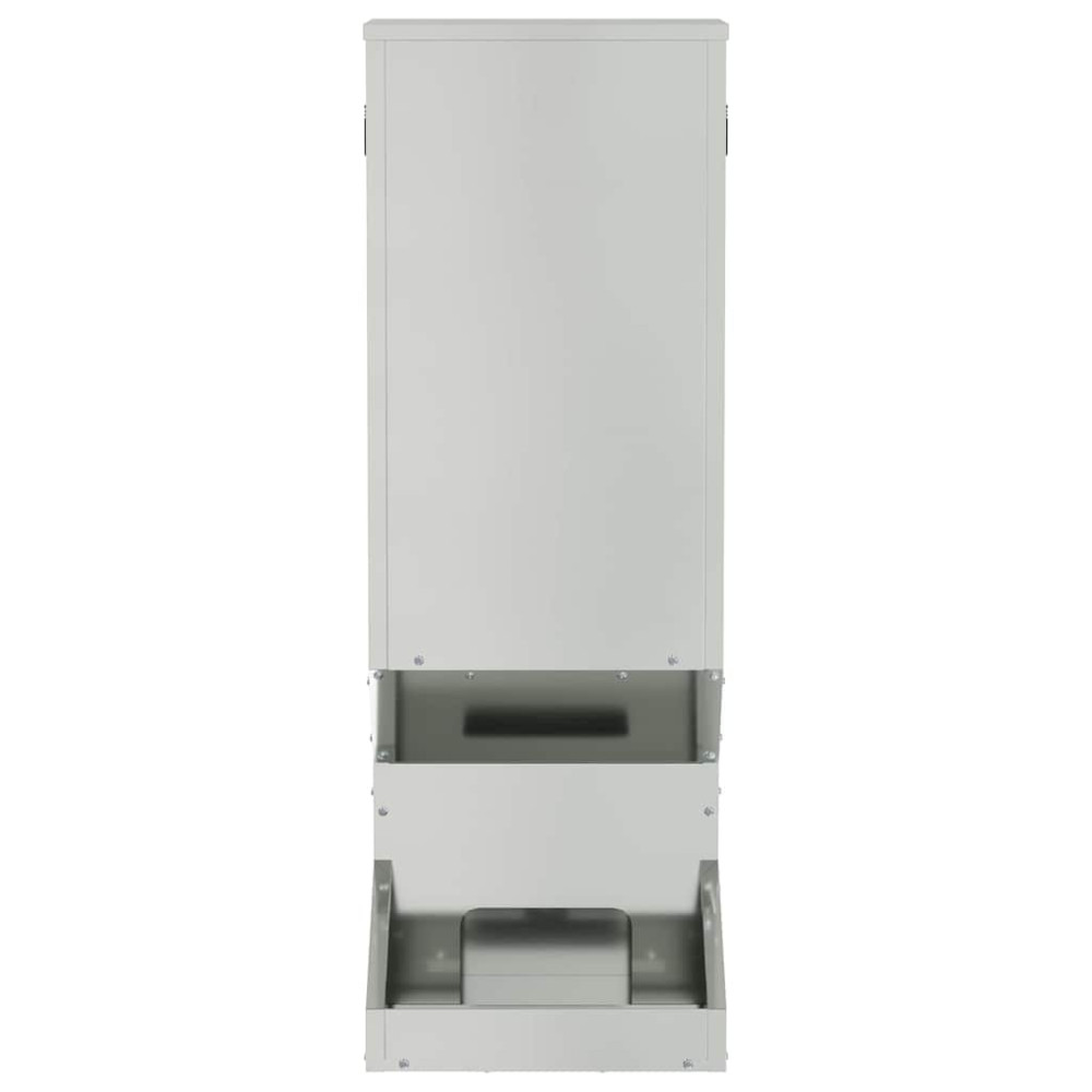 Produktbild för Rådjur Foderautomat Silver 28 x 30 x 80 cm Galvaniserat Stål