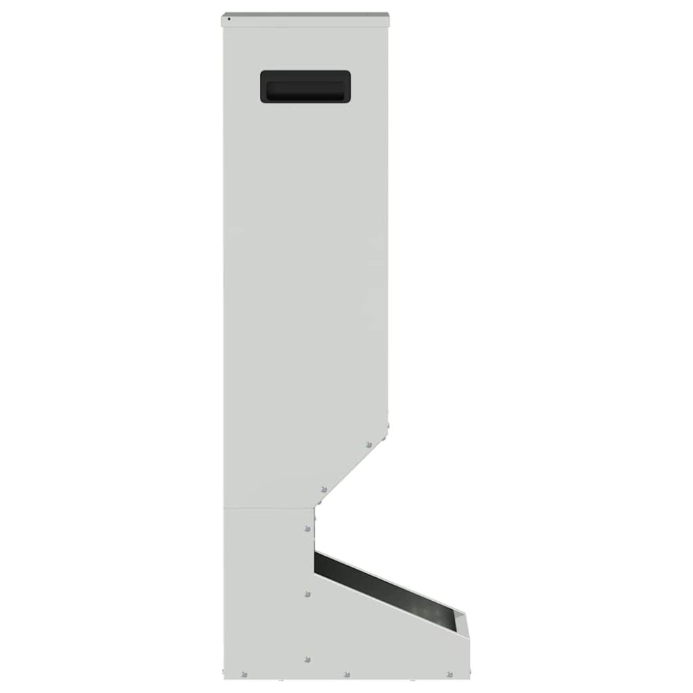 Produktbild för Rådjur Foderautomat Silver 28 x 30 x 80 cm Galvaniserat Stål