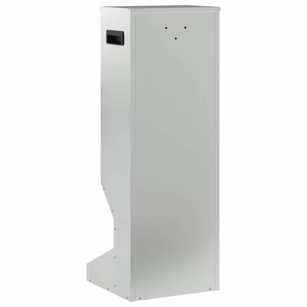 Produktbild för Rådjur Foderautomat Silver 28 x 30 x 80 cm Galvaniserat Stål