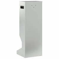 Produktbild för Rådjur Foderautomat Silver 28 x 30 x 80 cm Galvaniserat Stål