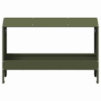 Produktbild för Kycklingmatningsränna Olivgrön 81 x 32 x 53,5 cm
