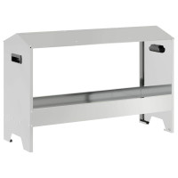 Produktbild för Kycklingmatningsränna Silver 81 x 32 x 53,5 cm