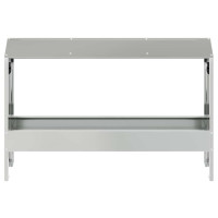Produktbild för Kycklingmatningsränna Silver 81 x 32 x 53,5 cm