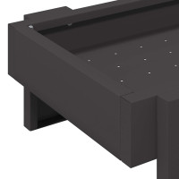 Produktbild för Kycklingmatningsränna Svart 80 x 28 x 13.5 cm Kallvalsat Stål