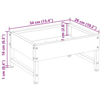 Produktbild för Fågelmatare Svart 80 x 28 x 13.5 cm Kallvalsat Stål