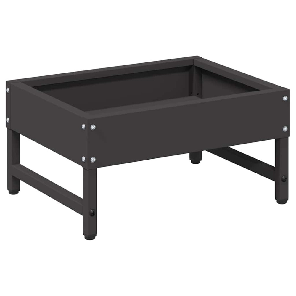 Produktbild för Fågelmatare Svart 80 x 28 x 13.5 cm Kallvalsat Stål